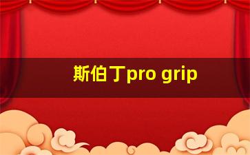 斯伯丁pro grip